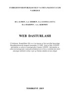 Web dasturlash