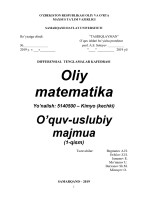 Oliy MATEMATIKA