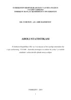 ЫЗБЕКИСТОН РЕСПУБЛИКАСИ ОЛИЙ ВА ЫРТА МАХСУС ТАЪЛИМ ВАЗИРЛИГИ