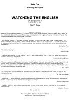 Watching The English