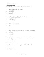 Classroom quiz