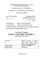 O’ZBЕKISTОN RЕSPUBLIKАSI