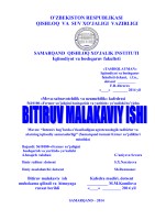 ЎЗБЕКИСТОН РЕСПУБЛИКАСИ ҚИШЛОҚ ВА СУВ ХЎЖАЛИГИ ВАЗИРЛИГИ