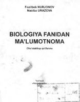 Biologiya fanidan ma'lumotnoma : cho'ntakbop qo'llanma