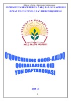 odob-axloq yon daftarchasi