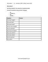 Worksheet: Why bother