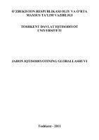 ЎЗБЕКИСТОН РЕСПУБЛИКАСИ ОЛИЙ ВА ЎРТА МАХСУС ТАЪЛИМ ВАЗИРЛИГИ