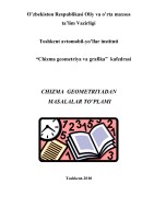 Практическое занятие №1