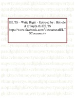 Microsoft Word - IELTS – Write Right - Retyped by  Hội các sĩ tử luyện thi IELTS .docx