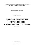 Давлат бюджети ижросининг газначилик тизими