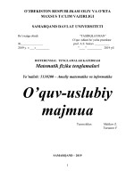 Matematik fizika tenglamalari