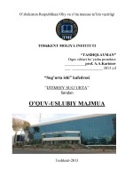 Ўзбекистон Республикаси Олий ва ўрта