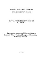 Олий математика УМК-2019