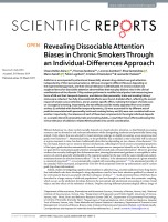Revealing Dissociable Attention Biases in Chronic Smokers Through an Individual-Differences Approach