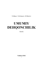 EУмумий дехкончилик дарсликю