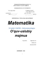 Matematika 3