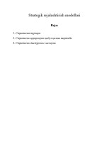 Strategik rejalashtirish modellari