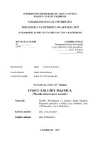 О‘ZBEKISTON RESPUBLIKASI  OLIY VA O‘RTA