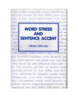 WORD STRESS AND SENTENCE ACCENT