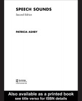 Speech Sounds: Second Edition