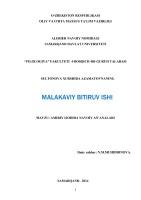 O‘ZBEKISTON RESPUBLIKASI