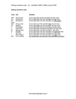 Writing correction code