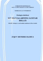 Suv havzalari sanitar holati 2017