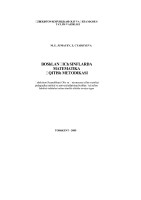 boshlang`ich sinflarda matem.o`qit.metodikasi
