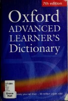 Oxford advanced learner's dictionary of current English