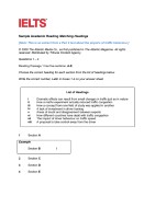 Academic Reading Sample Task Matching Headings Task