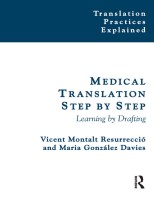 Medical Translation Step by Step: Learning by Drafting