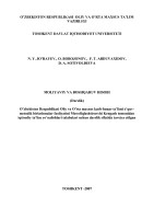O’ZBEKISTON RESPUBLIKASI