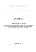 Инглиз тилига проректор, деканлар, кафедра мудирларини Малакка ошириш курсининг щыув услубий мажмуа таркиби