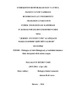O’ZBEKISTON RESPUBLIKASI OLIY VA O’RTA